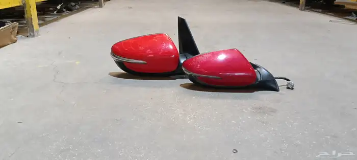 2 مرايا كيا سيراتو وسبورتاج لون احمر وكاله اصلي بدون زجاج 0