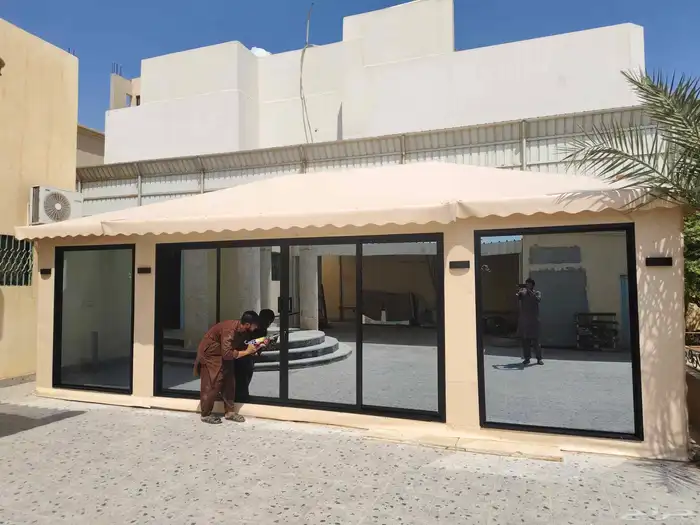 المنيوم ابواب حمام فارميكا زجاج دبل شبابيك شغل ايمانه 3