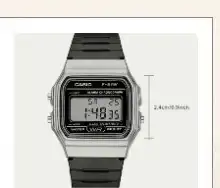 ساعه كاسيو اصليه جلد 0