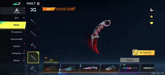 حساب لعبة بلود سترايك blood strike 3