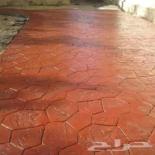 Stamped concrete مقاؤل صبة ميزانية صبة مرؤحة سكريت صبة محطة 6