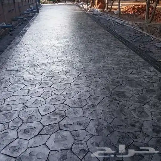 Stamped concrete مقاؤل صبة ميزانية صبة مرؤحة سكريت صبة محطة 9