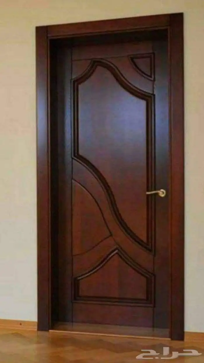 ابواب غرف خشبية 7