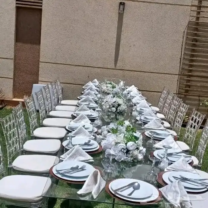 تاجير جميع لوازم الضيافه والحفلات كراسي طاولات خيام 7