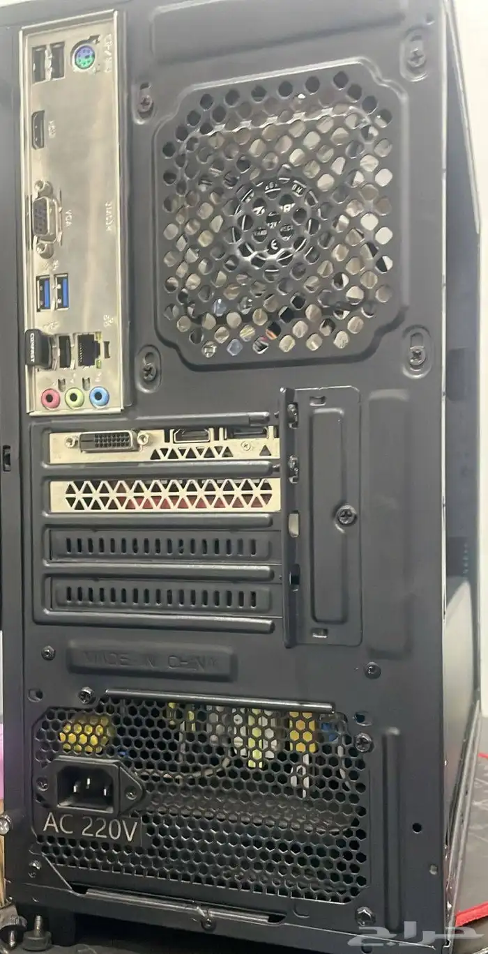 قطع بي سي Ryzen 3 3100 و مذربورد A320m و كيس بي سي 1
