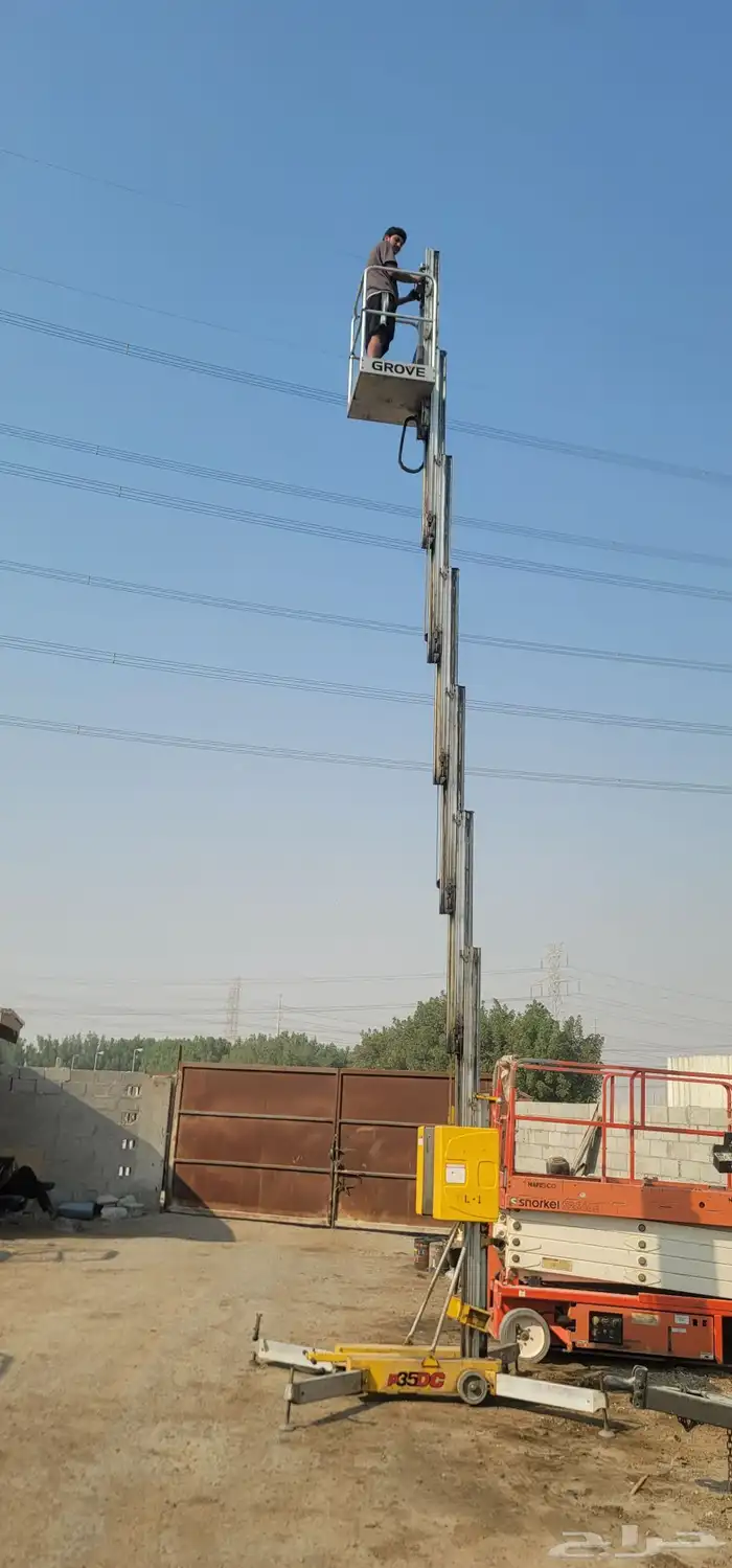 سيزر لفت ارتفاع 12 متر و 60 سناتي اخو الجديد للبيع او ايجار 5