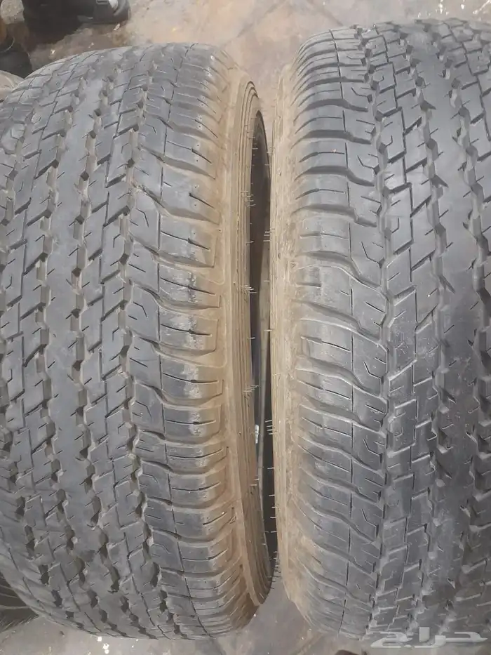 نعرض لكم كفرات دنلوب وكاله منزل بزرعها اخو الجديد 265 65 17 2