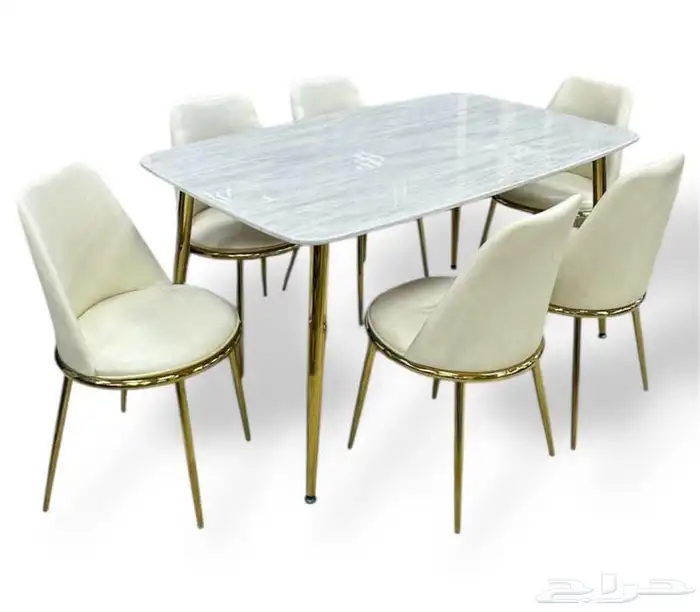 طاولات طعام رخام 4او 6او 8 كراسي جودة عالية 13