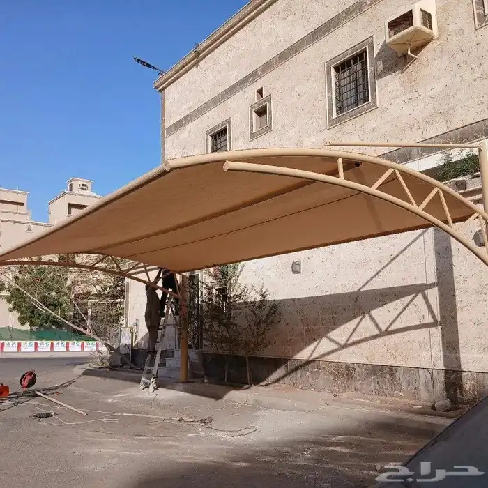 مظلات سيارات جده نقل وفك تغيير قماش تركيب سواتر وبيوت الشعر 1