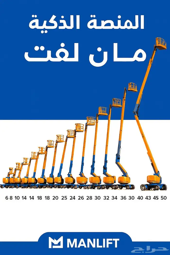 رافعات شوكية للايجار سيزر لفت للايجار- مانلفت للايجار- كرين 13