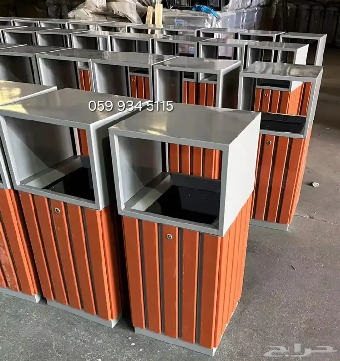 سلة مهملات بدون طفاية مثالي للاستخدام في الهواء الطلق 11