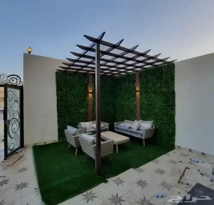 مظلات وسواتر جلسات ارضيه وجميع أعمال الحداده 6