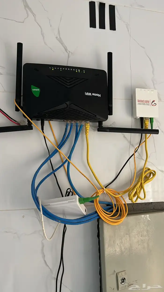 توصيل الالياف البصريه الوى فاى للمنزل 1