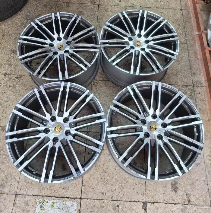 جنوط بورش كايين GTS مقاس 21اصلي وكاله موديل 2017 2