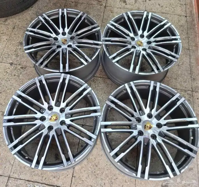 جنوط بورش كايين GTS مقاس 21اصلي وكاله موديل 2017 5