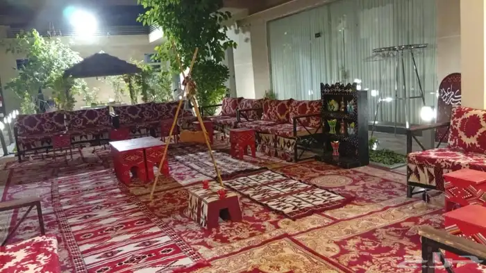 تاجير جلسات شعبية كراسي طاولات سماعات دفايات قهوجين صبابين 0