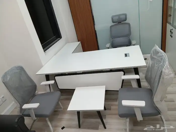 جديد طقم مكتب مدير مكاتب اداريه طاولة اجتماع وكراسي بارتيشن 3