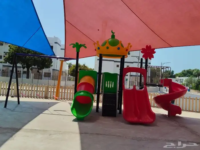 نطاطات ترامبولين مراجيح وزحاليق للأطفال صحن دوار هزازات 16