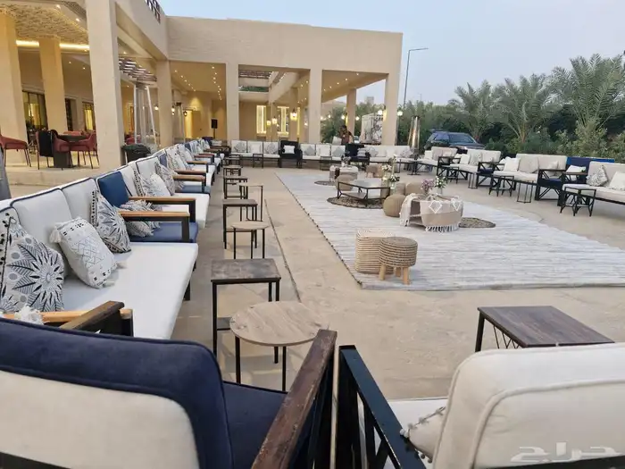 تأجير طاولات كراسي زل خيام دفايات كنب سماعات 9
