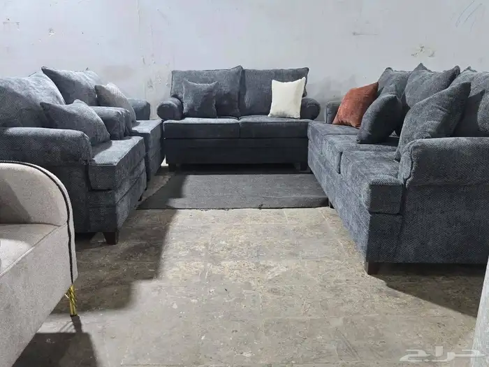 كنب جديد جاهز حرف ال و7نفر بأسعار مناسبة شامل التوصيل 5