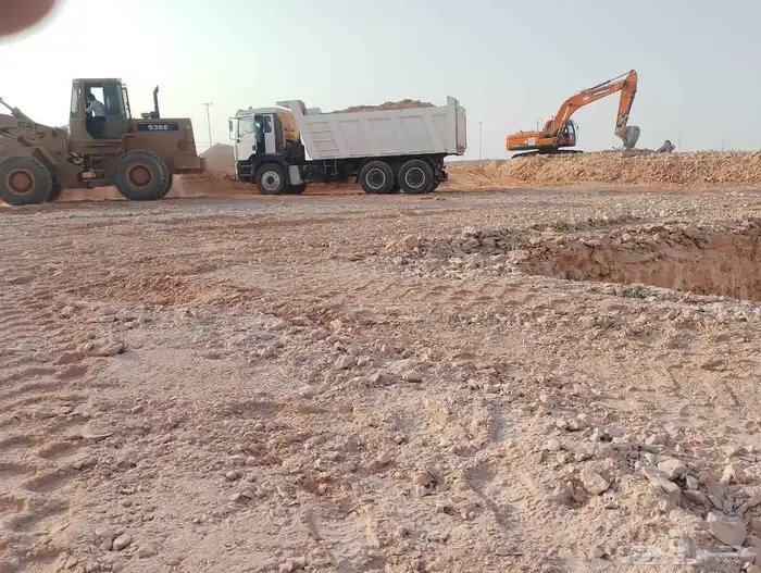شيول وقلاب و تريلا مسح ارضيات ترحيل حجر دفان 2