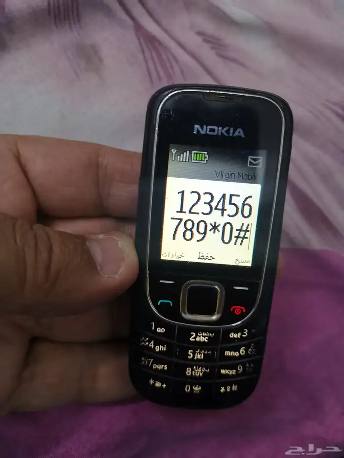 نوكيا 2323 كلاسيك هندي أصلي بحاله فوق الممتازه 3