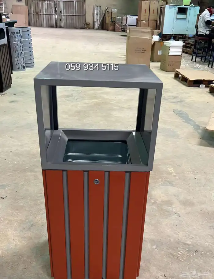 سلة مهملات بدون طفاية مثالي للاستخدام في الهواء الطلق 10