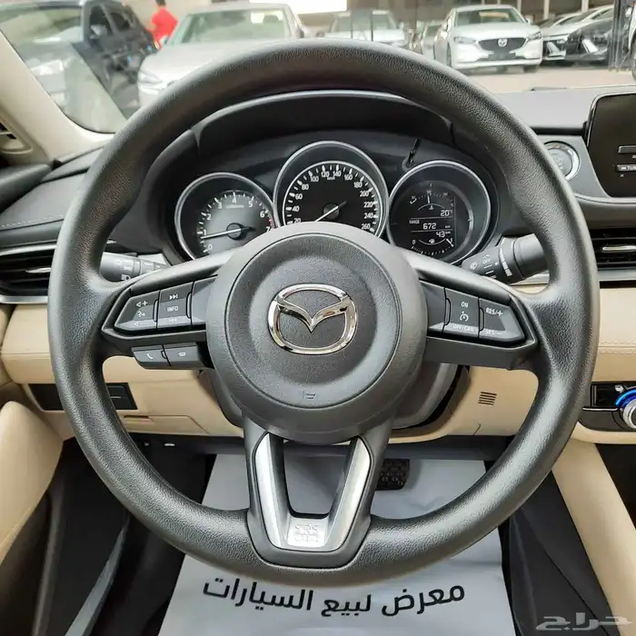 مازدا 6 موديل 2025 خليجي لون بيج السعر 94500 شامل الضريبة 19