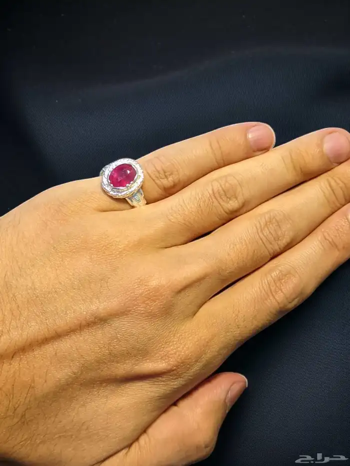 خاتم ياقوت افريقي ملكي 8