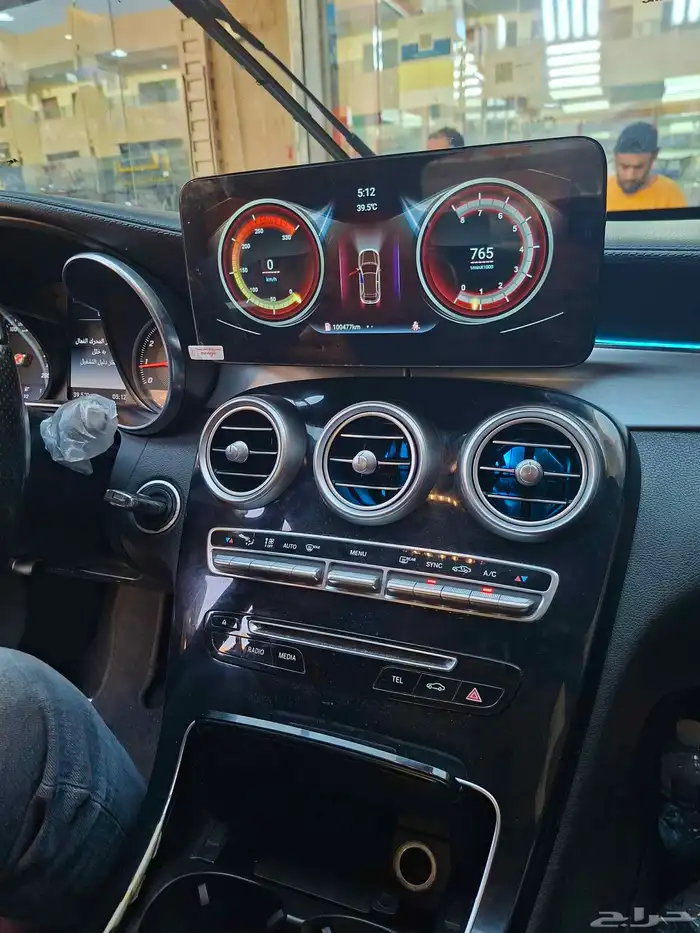 شاشة مرسيدس C200 2015 اندرويد 8