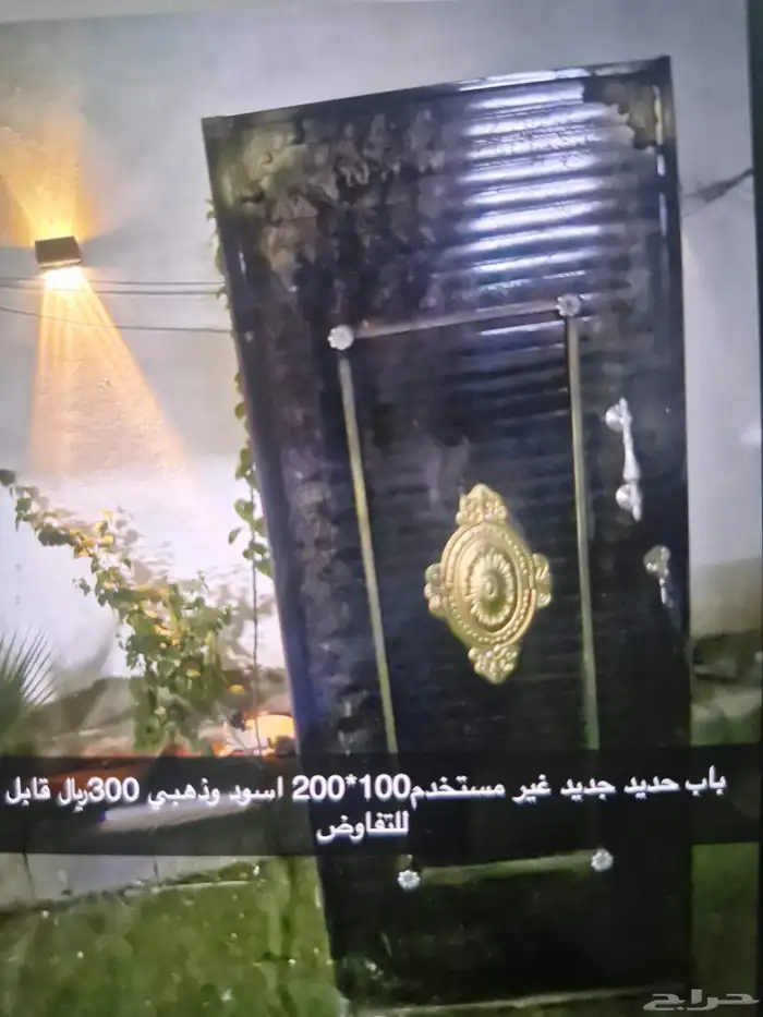 باب حديد جديد اسود 0