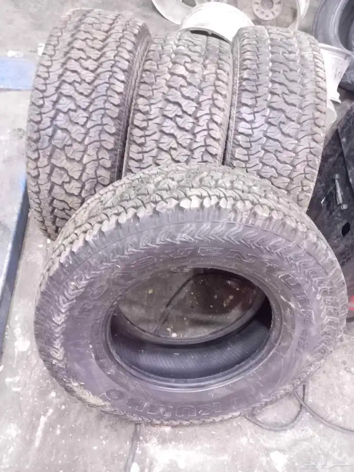 كفرات نص حجري كمهو منزلات شبه الجديد مقاس 17 70 285 2