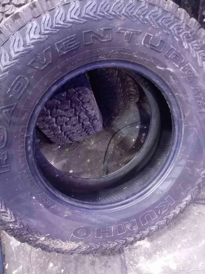 كفرات نص حجري كمهو منزلات شبه الجديد مقاس 17 70 285 5