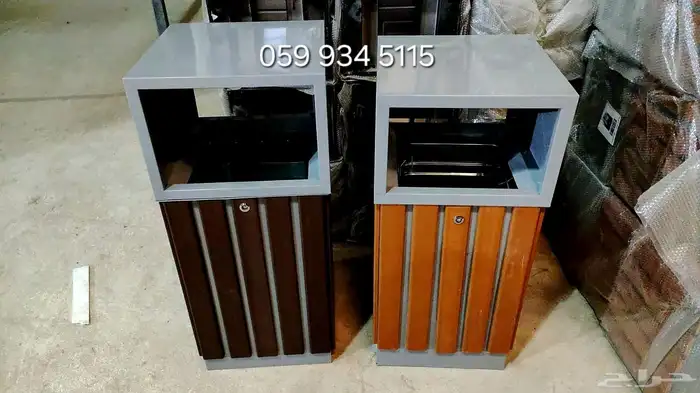 سلة مهملات بدون طفاية مثالي للاستخدام في الهواء الطلق 5