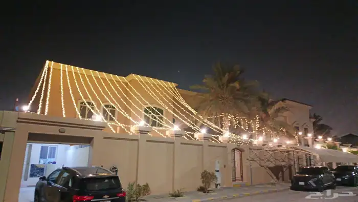 تأجير عقود لمبات وخيام أوروبية وحواجز وممرات وليزرات وكشافات 2