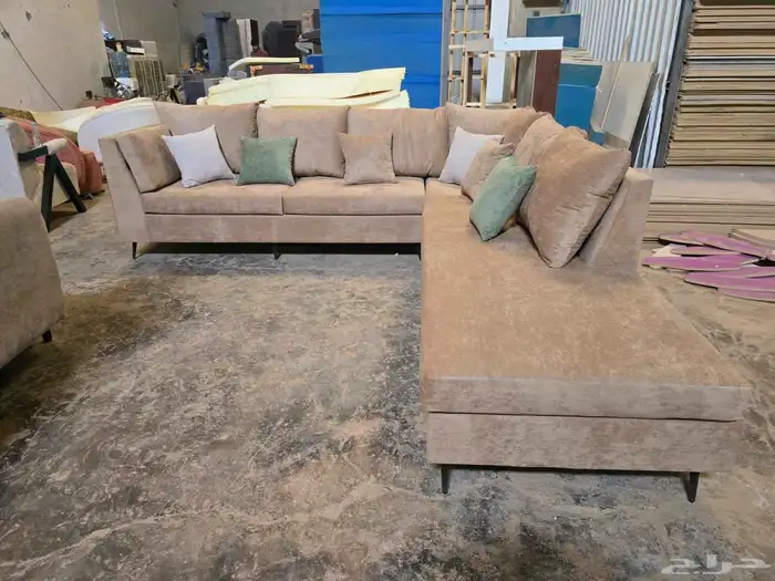 كنب جديد جاهز حرف ال و7نفر بأسعار مناسبة شامل التوصيل 4