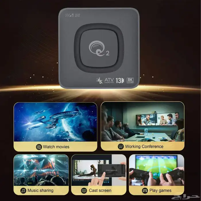 محول الشاشة العادية للأندرويد TV BOX بجودة 4K  ريموت لجميع ا 1