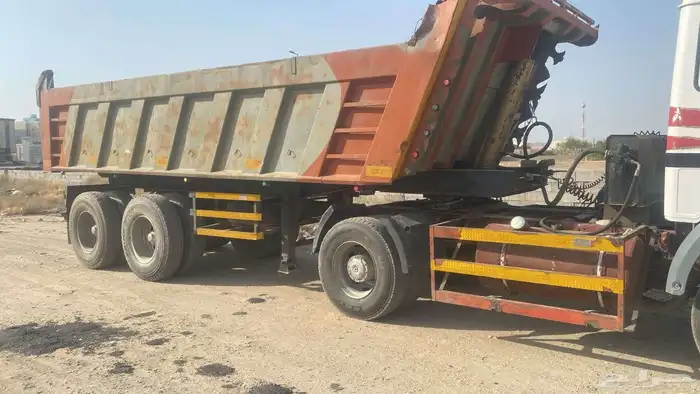 شيول قلاب تريله بكلين حفر دفن ترحيل للأيجار يومي 4