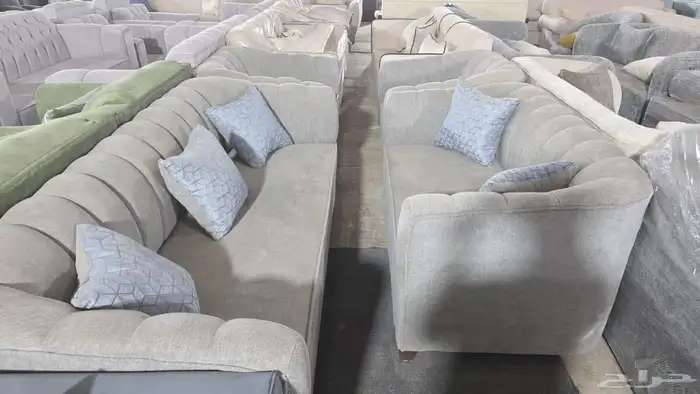 كنب جديد جاهز حرف ال و7نفر بأسعار مناسبة شامل التوصيل 21