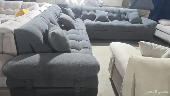 كنب جديد جاهز حرف ال و7نفر بأسعار مناسبة شامل التوصيل 6