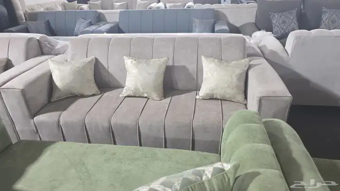 كنب جديد جاهز حرف ال و7نفر بأسعار مناسبة شامل التوصيل 26