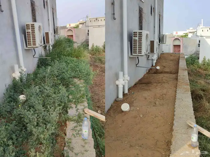 تنظيف حوش 90  اللي يبي تنظيف يتواصل معانا 4