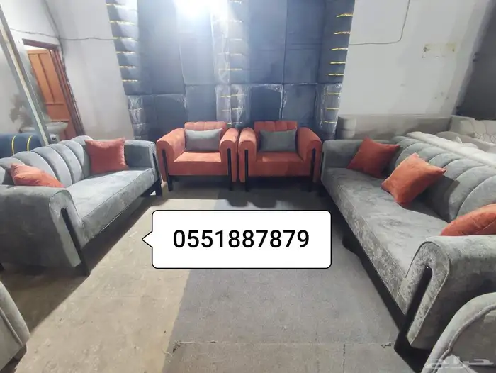 كنب جديد جاهز للبيع بالرياض 9
