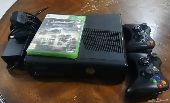 اكسبوكس 360 مع ذراعين تحكم و شريط جديد 1