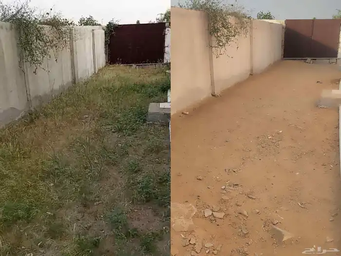 تنظيف حوش 90  اللي يبي تنظيف يتواصل معانا 1