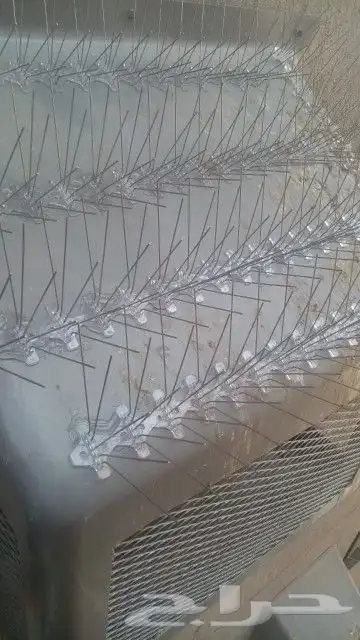 Fiberglass air conditioner cover with fan hood bath spikes w 3
