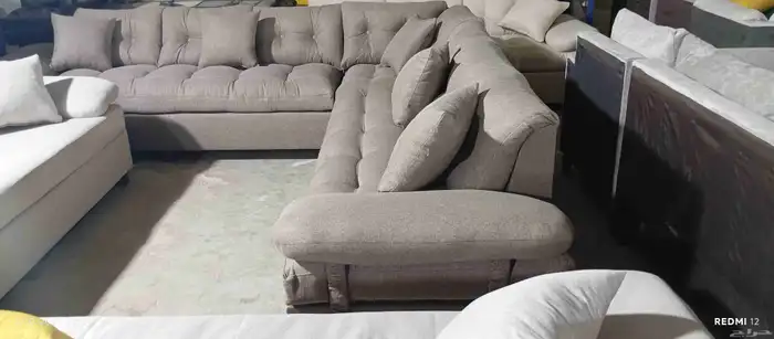 كنب جديد جاهز حرف ال و7نفر بأسعار مناسبة شامل التوصيل 10