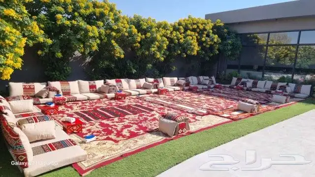 تاجير جلسات ارضية جلسات مرتفعة جلسة شعبية كنب 7