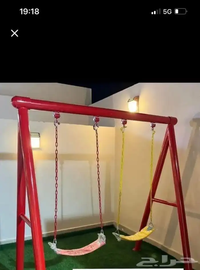 نطاطات ترامبولين مراجيح وزحاليق للأطفال صحن دوار هزازات 42