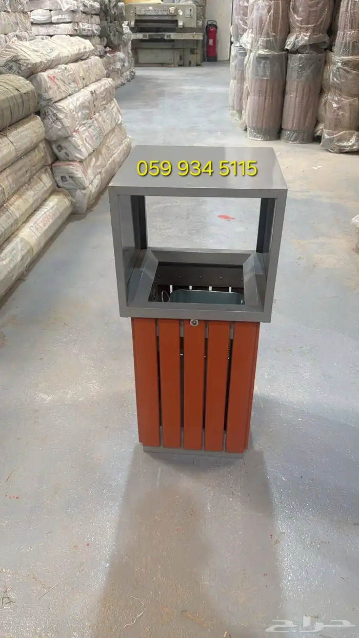 سلة مهملات بدون طفاية مثالي للاستخدام في الهواء الطلق 12